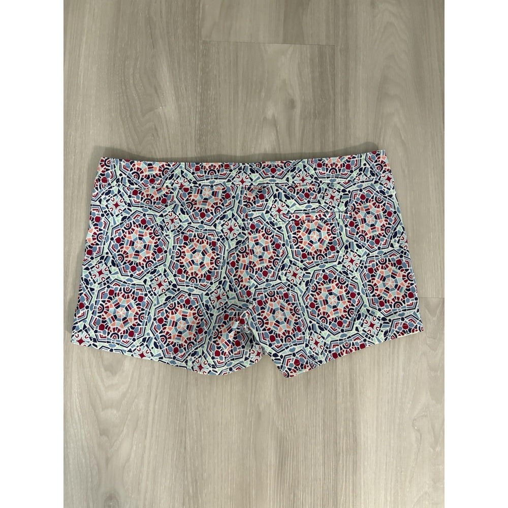 Helen Jon Women Short Geometric Print Board Blue Pink Lace Up Water Resistant 10 - Picture 3 of 9